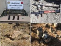 Hakkâri'de PKK'ya ait silah ve mühimmat ele geçirildi