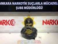 Ankara'da 7 kilogram esrar maddesi ele geçirildi