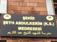 Silahlı saldırıda vefat eden Şeyh Abdülkerim Çevik'in ismi medreseye verildi