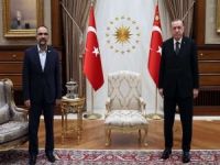 Cumhurbaşkanı Erdoğan ile HÜDA PAR Genel Başkanı Sağlam görüştü