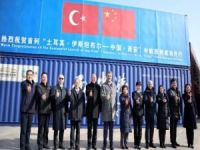 Çin'e ulaşan ilk ihracat treni karşılama töreni yapıldı