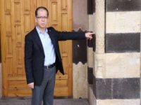 Tarihi camideki “deprem izleme düzeneği” sütunu dikkat çekiyor