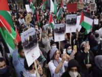 Siyonist işgal rejiminin Mescid-i Aksa saldırıları Londra'da protesto edildi