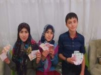 Çocuklar bayram harçlıklarını Filistinli çocuklara bağışladı