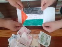 Çocuklardan örnek davranış: Kapı kapı dolaşıp Filistin için bağış topladılar