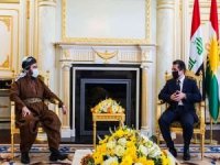 Mesrur Barzani, Dünya Müslüman Alimler Birliği Genel Sekreteri Ali Karadaği ile görüştü