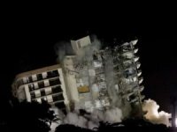 Miami'deki bina çöküşü: Kalan yapı kontrollü yıkımla yıkıldı