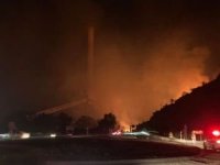 Milas'ta yangın: Alevler Kemerköy Termik Santrali'ne sıçradı