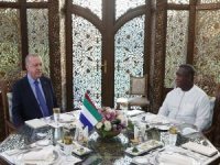 Erdoğan, Sierra Leone Cumhurbaşkanı Bio ile bir araya geldi