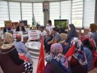 Evlat nöbetindeki ailelerden Bağlar Belediye Başkanı Beyoğlu'na ziyaret