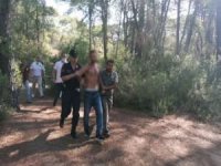 Antalya'da ormanda yangın çıkaran şahıs suçüstü yakalandı