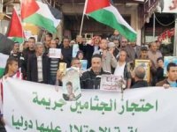 Rehin alınan şehit naaşlarının geri alınması talebiyle Ramallah'ta gösteri