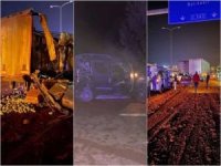 Yola dökülen salça 18 aracın karıştığı kazaya neden oldu: 1 ölü 10 yaralı