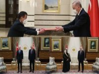 Litvanya, Katar ve Moğolistan büyükelçileri Cumhurbaşkanı Erdoğan'a güven mektubu sundu