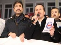 CHP'li Kırşehir Belediyesindeki işten çıkarmalar protesto edildi