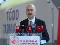 Bakan Karaismailoğlu, İslamabad-Tahran-İstanbul (ITI) Yük Treni karşılama törenine katıldı
