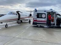 Uçak ambulans kalp hastası bebek için havalandı
