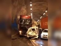 Bolu Dağı Tüneli'nde zincirleme kaza: Yol trafiğe kapandı