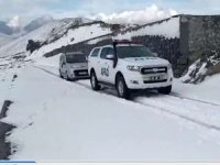 Nemrut Dağı’nda yağan karda mahsur kalanların imdadına AFAD ekipleri yetişti