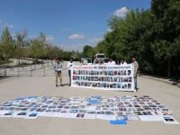 Çin'in Ankara Büyükelçiliği önünde Doğu Türkistanlı aileler eylem başlattı