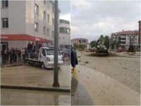 Erzincan’da sel: Kent sular altında kaldı