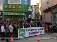 HÜDA PAR’dan Adana’da madde bağımlılığına yönelik basın açıklaması
