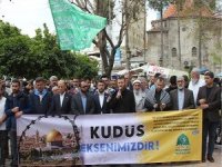 "Dünya Kudüs Günü" münasebetiyle Adana'da kitlesel basın açıklaması düzenlendi