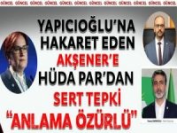 Yapıcıoğlu'na küfür eden Meral Akşener'e HÜDA PAR'dan sert tepki! Anlama özürlü