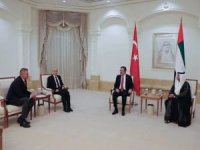 Cevdet Yılmaz ve Mehmet Şimşek, BAE Devlet Başkanı El Nahyan ile görüştü