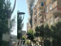 Şanlıurfa'da 6 katlı apartmanda korkutan yangın
