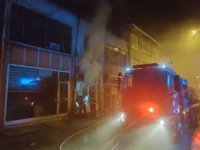 Kırşehir'de çıkan yangın 9 iş yerini kül etti