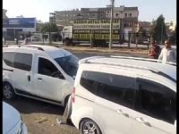 Mardin’de 4 araç zincirleme kazaya karıştı