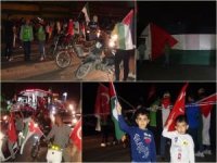 Şanlıurfa’da Filistin için yüzlerce araç şehir turu attı