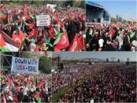 İstanbul'da "Özgür Filistin Mitingi" düzenlendi