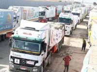 Üçüncü yardım konvoyu Gazze'ye geçmeye başladı