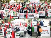 Kadınlardan Filistin'de yaşanan soykırıma karşı sessiz oturma eylemi