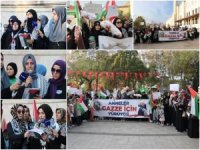 İstanbul'da anneler Gazze için yürüdü