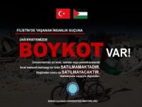 Bursa Uludağ Üniversitesinden işgal rejiminin ürünlerine boykot