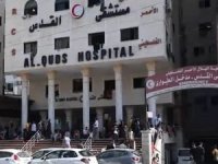 Siyonist rejim, binlerce kişinin sığındığı Kudüs Hastanesi'nin çevresini vurdu