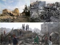 Siyonist işgalciler Gazze'de camileri hedef almaya devam ediyor: 3 cami daha tamamen yıkıldı
