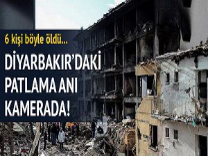 Diyarbakır Çınar'daki saldırı anı ve büyük patlama kamerada