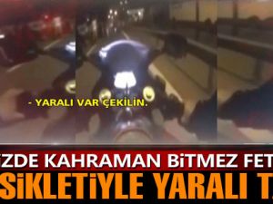 Darbe gecesinde motosikletiyle yaralı taşıdı